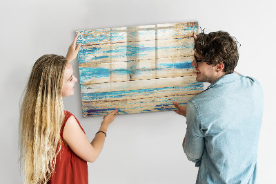 Pizarra magnética de pared con rotulador Tablero elegante para fotos y notas.