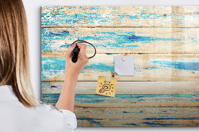 Pizarra magnética de pared con rotulador Tablero elegante para fotos y notas.