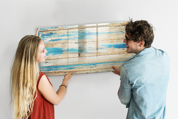 Pizarra magnética de pared con rotulador Tablero elegante para fotos y notas.
