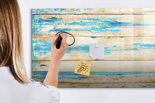 Pizarra magnética de pared con rotulador Tablero elegante para fotos y notas.