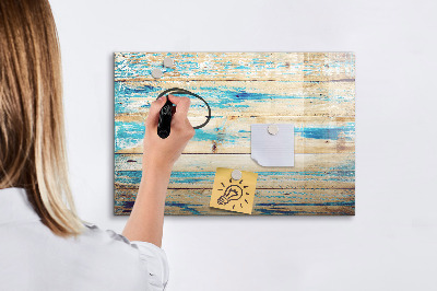 Pizarra magnética de pared con rotulador Tablero elegante para fotos y notas.