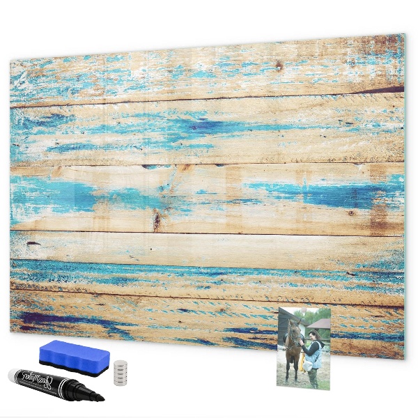 Pizarra magnética de pared con rotulador Tablero elegante para fotos y notas.