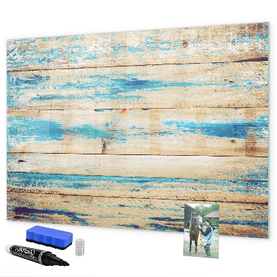 Pizarra magnética de pared con rotulador Tablero elegante para fotos y notas.