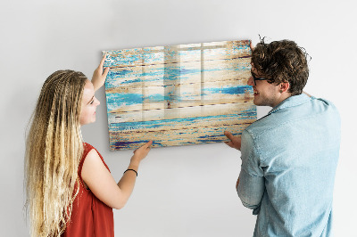 Pizarra magnética de pared con rotulador Tablero elegante para fotos y notas.