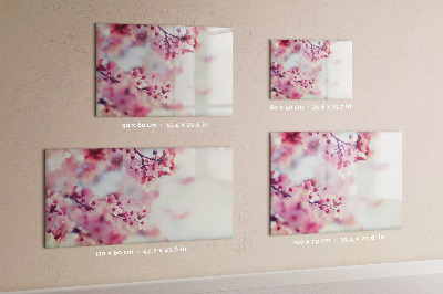 Pizarra magnética de pared con rotulador Collage floral con fotos y notas