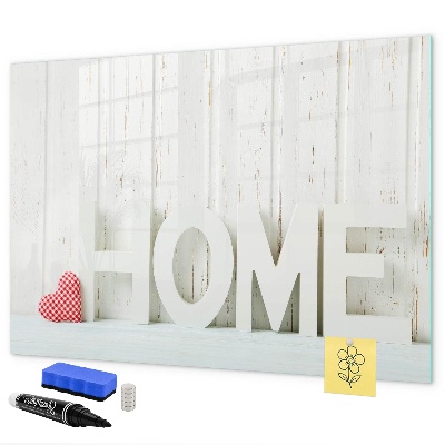 Pizarra borrable de cristal con imanes Decoración de pared con recuerdos personales