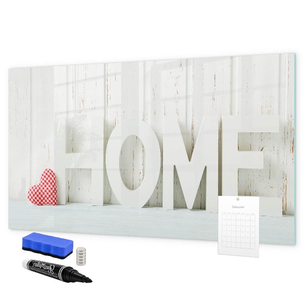 Pizarra borrable de cristal con imanes Decoración de pared con recuerdos personales