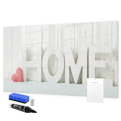 Pizarra borrable de cristal con imanes Decoración de pared con recuerdos personales