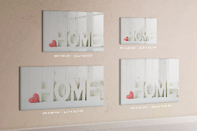 Pizarra borrable de cristal con imanes Decoración de pared con recuerdos personales