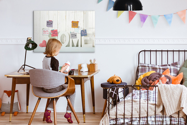Pizarra borrable de cristal con imanes Decoración de pared con recuerdos personales