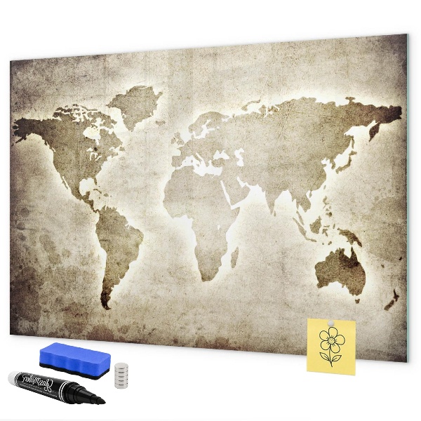 Pizarra magnética de pared con rotulador Mapa de recuerdos con fotos personales