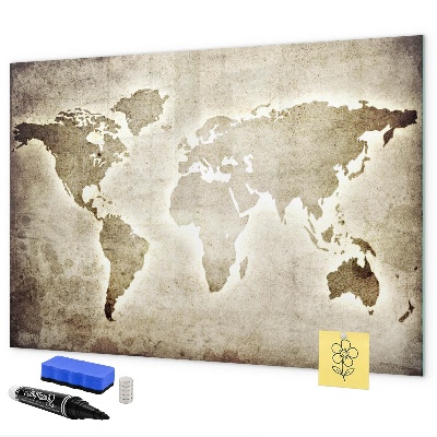 Pizarra magnética de pared con rotulador Mapa de recuerdos con fotos personales