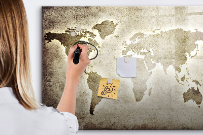Pizarra magnética de pared con rotulador Mapa de recuerdos con fotos personales