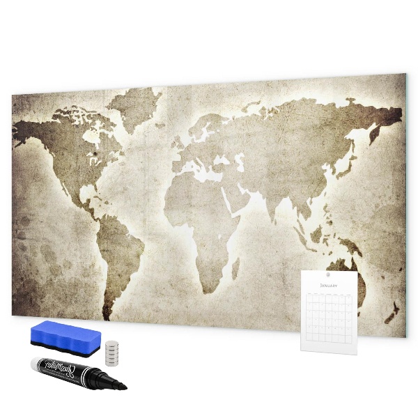 Pizarra magnética de pared con rotulador Mapa de recuerdos con fotos personales