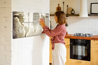Pizarra magnética de pared con rotulador Mapa de recuerdos con fotos personales