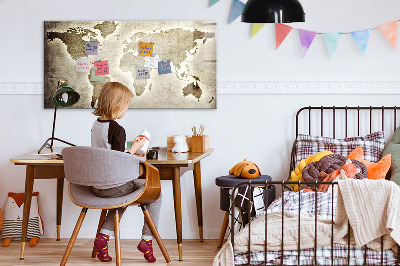 Pizarra magnética de pared con rotulador Mapa de recuerdos con fotos personales