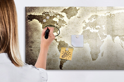 Pizarra magnética de pared con rotulador Mapa de recuerdos con fotos personales