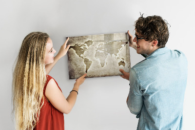 Pizarra magnética de pared con rotulador Mapa de recuerdos con fotos personales