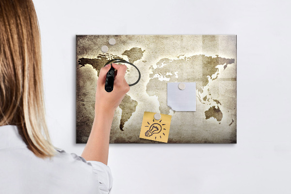 Pizarra magnética de pared con rotulador Mapa de recuerdos con fotos personales