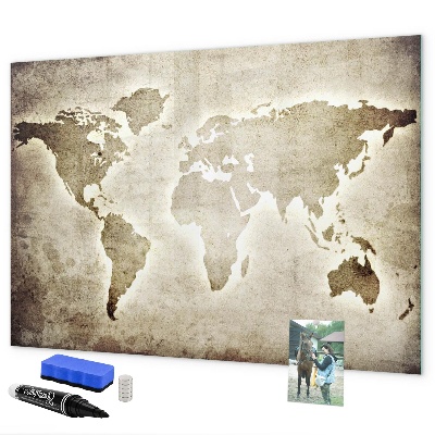 Pizarra magnética de pared con rotulador Mapa de recuerdos con fotos personales