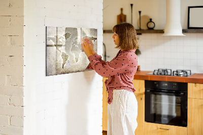 Pizarra magnética de pared con rotulador Mapa de recuerdos con fotos personales