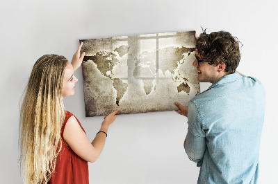 Pizarra magnética de pared con rotulador Mapa de recuerdos con fotos personales
