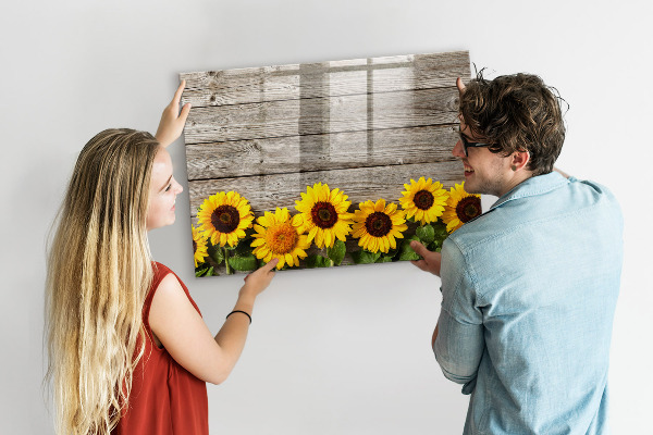 Pizarra magnética de pared con rotulador Tablero creativo con forma de girasol