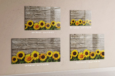 Pizarra magnética de pared con rotulador Tablero creativo con forma de girasol