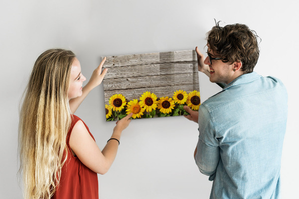 Pizarra magnética de pared con rotulador Tablero creativo con forma de girasol
