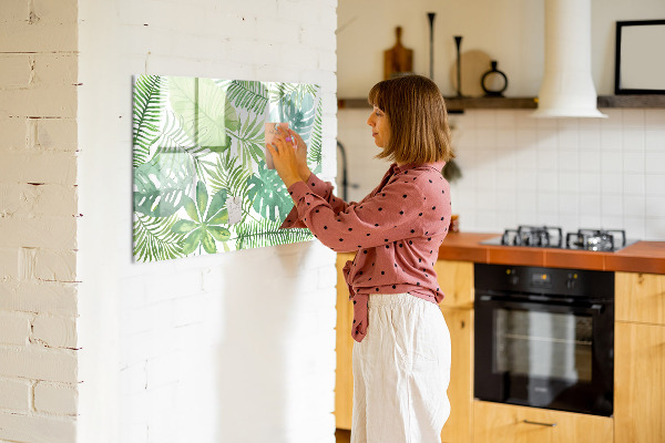 Pizarra magnética de pared con rotulador Tablero verde para fotos y notas.