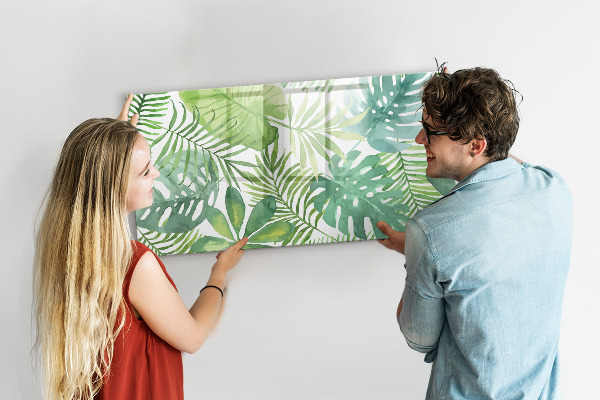Pizarra magnética de pared con rotulador Tablero verde para fotos y notas.