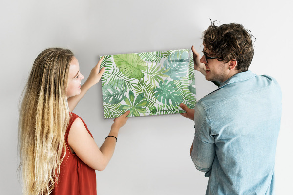 Pizarra magnética de pared con rotulador Tablero verde para fotos y notas.