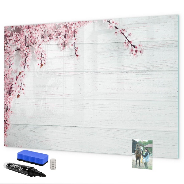 Pizarra magnética de pared con rotulador Un espacio creativo para presentar fotografías