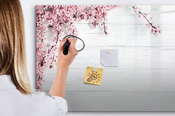 Pizarra magnética de pared con rotulador Un espacio creativo para presentar fotografías