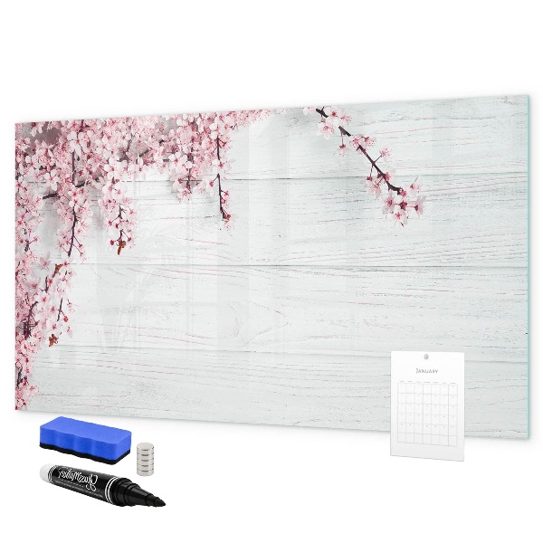 Pizarra magnética de pared con rotulador Un espacio creativo para presentar fotografías