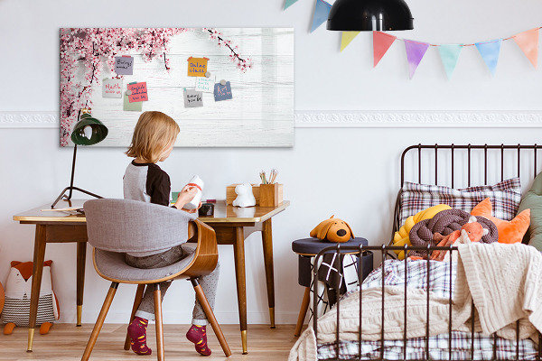 Pizarra magnética de pared con rotulador Un espacio creativo para presentar fotografías