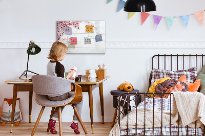 Pizarra magnética de pared con rotulador Un espacio creativo para presentar fotografías