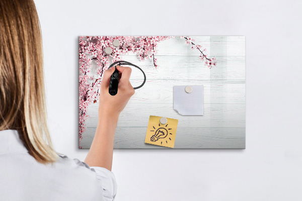 Pizarra magnética de pared con rotulador Un espacio creativo para presentar fotografías