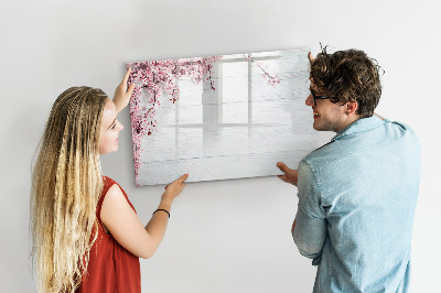 Pizarra magnética de pared con rotulador Un espacio creativo para presentar fotografías
