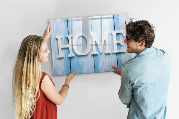 Pizarra borrable de cristal con imanes Decoración de pared con temática del hogar
