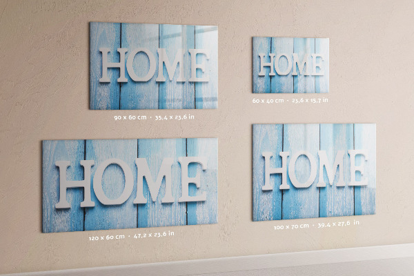Pizarra borrable de cristal con imanes Decoración de pared con temática del hogar
