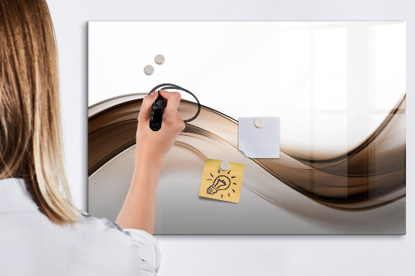 Pizarra magnética de pared con rotulador Tablero de exhibición de fotos moderno