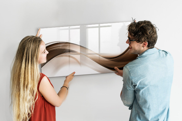 Pizarra magnética de pared con rotulador Tablero de exhibición de fotos moderno