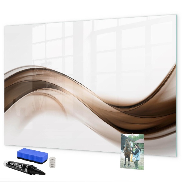 Pizarra magnética de pared con rotulador Tablero de exhibición de fotos moderno