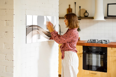 Pizarra magnética de pared con rotulador Tablero de exhibición de fotos moderno