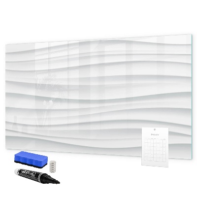 Pizarra magnética de pared con rotulador Un elegante tablero para notas y fotos.
