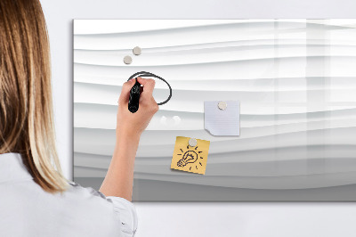 Pizarra magnética de pared con rotulador Un elegante tablero para notas y fotos.