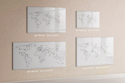 Pizarra magnética de pared con rotulador Viajes y recuerdos en imágenes