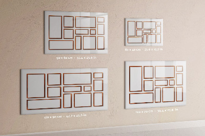 Pizarra magnética de pared con rotulador Un espacio creativo para recuerdos y fotos.