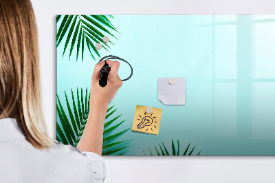 Pizarra magnética de pared con rotulador Póster verde para fotos y notas